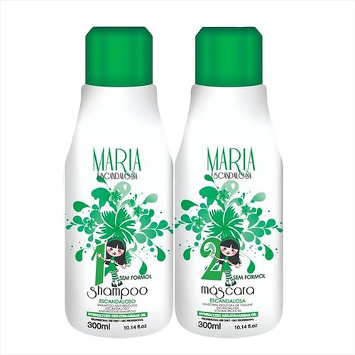 Maria Escandalosa Escova Progressiva Sem Formol 2x1 300mls|